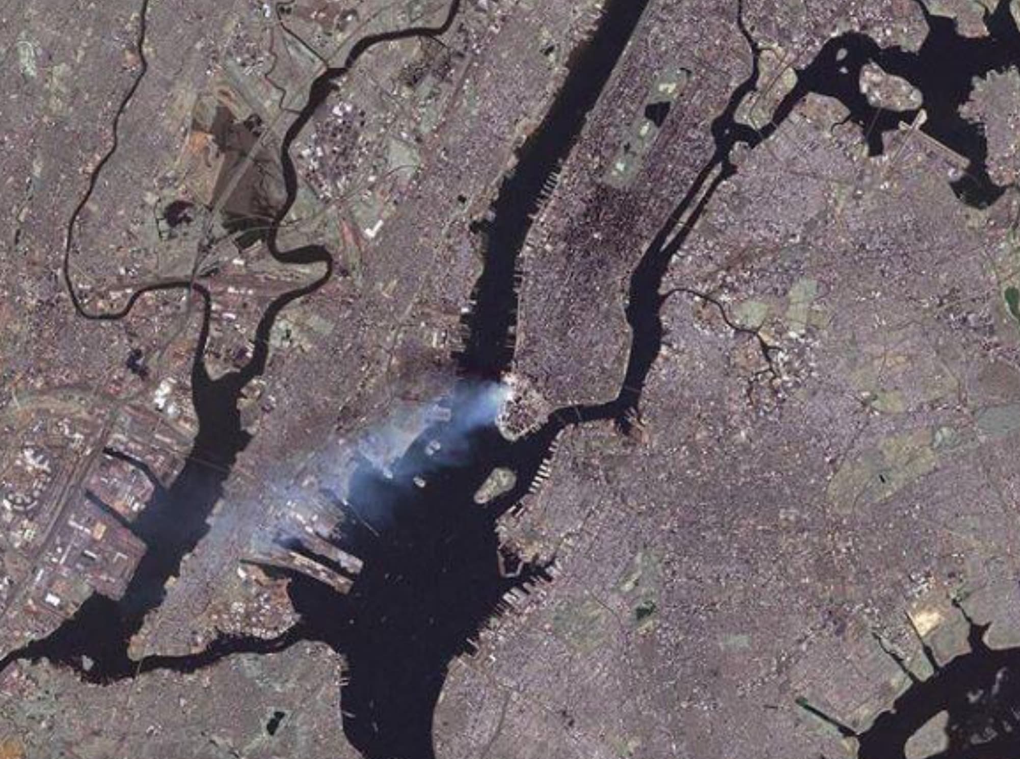 “The only American that was not on the planet during 9/11, Frank Culbertson, took this chilling photo from the ISS.”